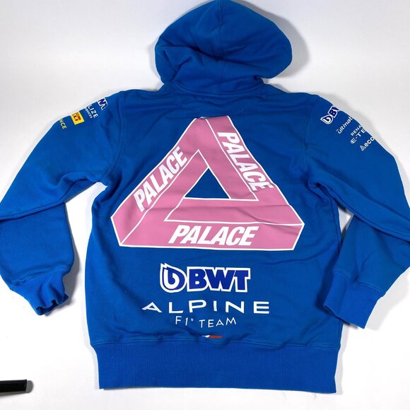 PALACE x KAPPA For Alpine Blue Hoodie - Picture 2 of 9